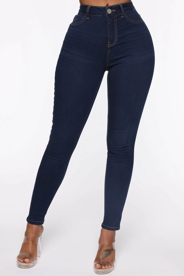 Fashion Nova Oooh Girl High Rise Ankle Jeans - Rinse