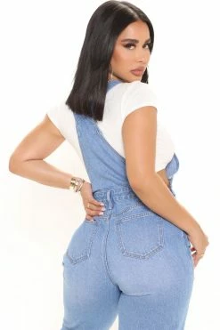 Flash Sale β Fashion Nova Flare π Jeans 90s Loose Fit Ripped Denim Overalls - Medium Blue Wash π₯ 9 Fashion Nova Flare Jeans 90s Loose Fit Ripped Denim Overalls - Medium Blue Wash