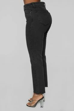 Fashion Nova Dress To Kill Mom Jeans - Black