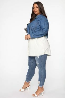 Fashion Nova The Comeback High Rise Skinny Jeans - Light Blue Wash