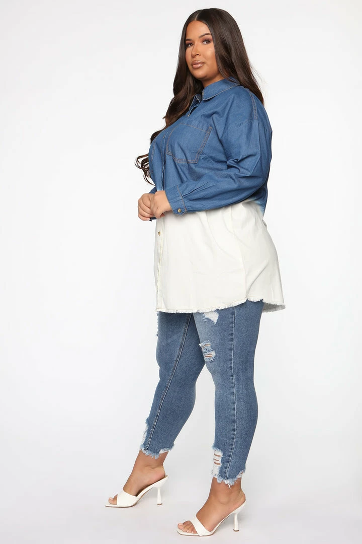 Fashion Nova The Comeback High Rise Skinny Jeans - Light Blue Wash