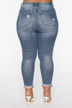 Fashion Nova The Comeback High Rise Skinny Jeans - Light Blue Wash