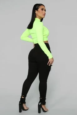 Fashion Nova Tell Your Boy Bye Jeans - Black