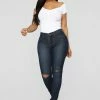 Fashion Nova Canopy Jeans - Dark Denim