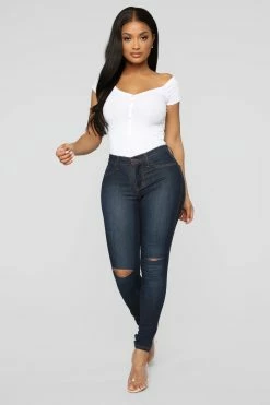 Fashion Nova Canopy Jeans - Dark Denim