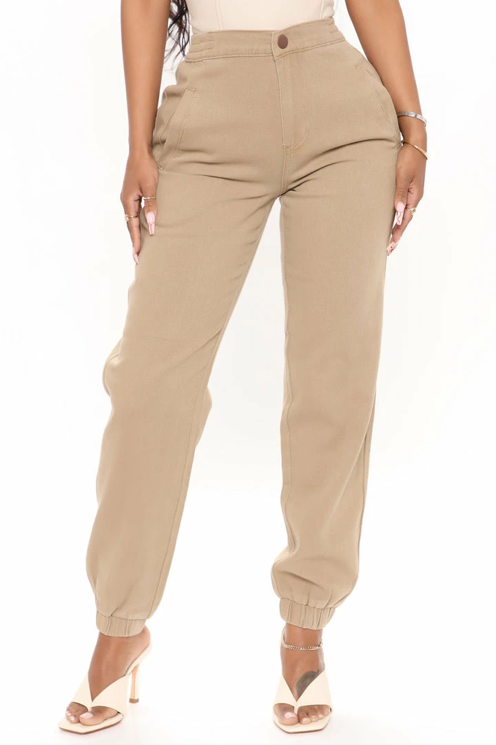 Best deal ๐ฅฐ Fashion Nova Just Sit Back And Relax Denim Joggers - Khaki Baggy ๐ Jeans ๐คฉ 5 Fashion Nova Just Sit Back And Relax Denim Joggers - Khaki Baggy Jeans