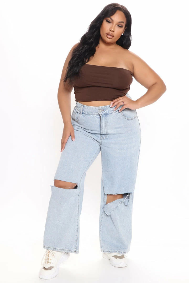 Cheapest โจ Fashion Nova Straight Leg ๐ Jeans Bend The Rules Slouch Fit ๐ Jeans - Light Blue Wash ๐ 11 Fashion Nova Straight Leg Jeans Bend The Rules Slouch Fit Jeans - Light Blue Wash