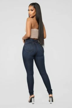 Fashion Nova Classic Beauty Booty Lifter Skinny Jeans - Dark Denim