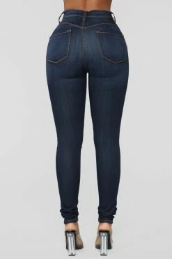 Fashion Nova Classic Beauty Booty Lifter Skinny Jeans - Dark Denim