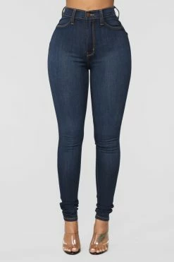 Fashion Nova Classic Beauty Booty Lifter Skinny Jeans - Dark Denim