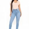 Fashion Nova Classic Beauty Booty Lifter Skinny Jeans - Light Blue Wash