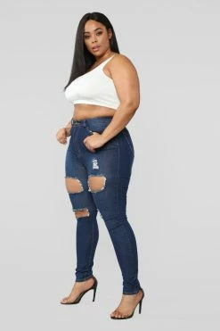 Fashion Nova Needing Something Jeans - Dark Denim