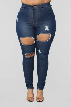 Fashion Nova Needing Something Jeans - Dark Denim