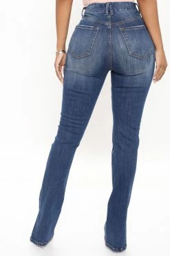 Fashion Nova Killing 'Em Kindly High Rise Jeans - Dark Wash Straight Leg Jeans