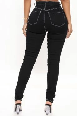 Fashion Nova Tawnya Curvy High Rise Skinny Jeans - Black