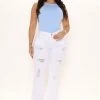 Promo 🥰 Fashion Nova Dancing Nights Distressed Flare 👖 Jeans - White ✨ 2 Fashion Nova Dancing Nights Distressed Flare Jeans - White