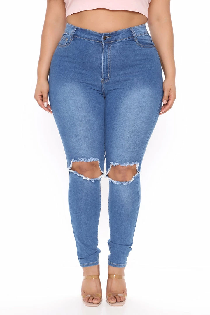 Budget โ๏ธ Fashion Nova Distracted High Rise ๐ Jeans - Medium Blue Wash ๐งจ 9 Fashion Nova Distracted High Rise Jeans - Medium Blue Wash