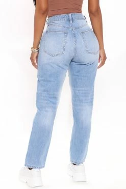 Fashion Nova Lighten Up Boyfriend Jeans - Light Blue Wash