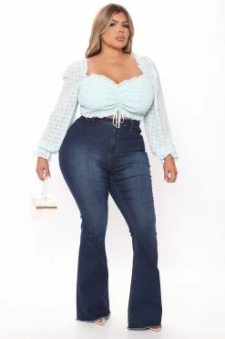 Deals 🥰 Fashion Nova Valentina High Rise Flare 👖 Jeans - Dark Denim ⌛ 11 Fashion Nova Valentina High Rise Flare Jeans - Dark Denim
