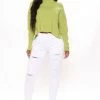 Fashion Nova Reality Check Ripped Skinny Jeans - White