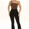 Fashion Nova Petite Deep In My Soul Flare Jeans - Black Skinny Jeans