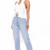 New 🔥 Fashion Nova Hold Me Close High Rise Straight Leg 👖 Jeans - Light Blue Wash 🔔 2 Fashion Nova Hold Me Close High Rise Straight Leg Jeans - Light Blue Wash