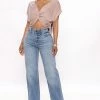 Flash Sale 👍 Fashion Nova Be Authentic Slouchy Stretch Straight Leg 👖 Jeans - Medium Blue Wash ⌛ 1 Fashion Nova Be Authentic Slouchy Stretch Straight Leg Jeans - Medium Blue Wash