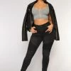 Fashion Nova Fast Engines Moto Skinny Jeans - Black