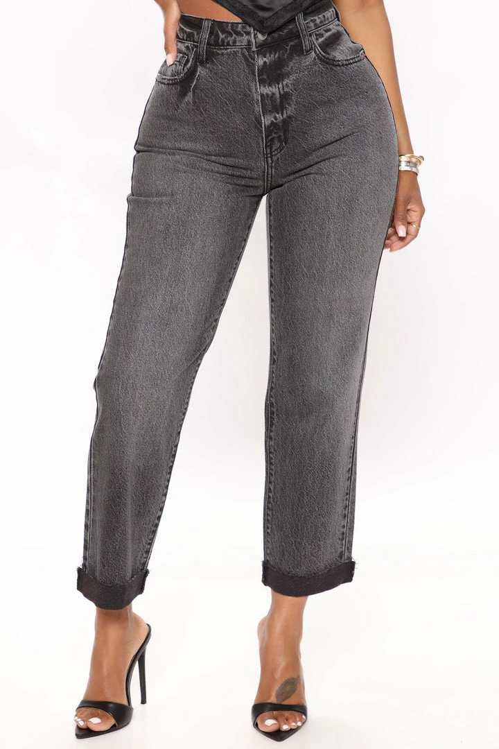 Cheap π Fashion Nova Baby Girl High Rise Straight Leg π Jeans - Black π€© 4 Fashion Nova Baby Girl High Rise Straight Leg Jeans - Black