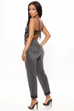 Cheap π Fashion Nova Baby Girl High Rise Straight Leg π Jeans - Black π€© 8 Fashion Nova Baby Girl High Rise Straight Leg Jeans - Black