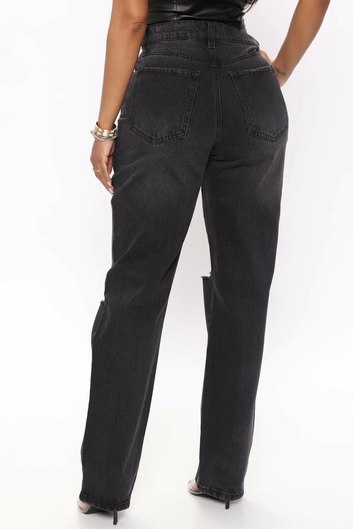 Cheap ๐คฉ Fashion Nova Simply Straight Leg ๐ Jeans - Black โค๏ธ 6 Fashion Nova Simply Straight Leg Jeans - Black