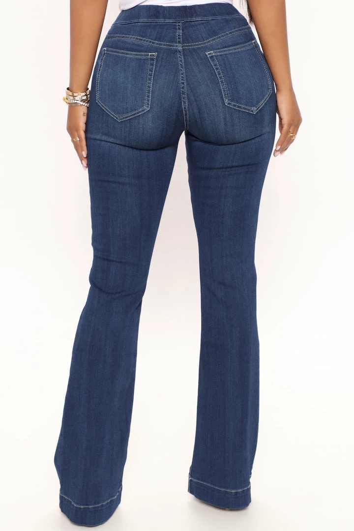 Best deal ๐ฅฐ Fashion Nova Start Something Mid Rise Flare ๐ Jeans - Medium Blue Wash ๐ 7 Fashion Nova Start Something Mid Rise Flare Jeans - Medium Blue Wash