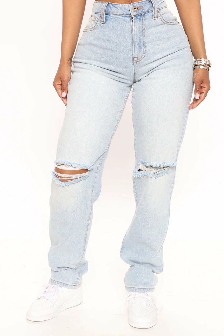Best Sale ๐ฅ Fashion Nova Beat Me To It Straight Leg ๐ Jeans - Light Blue Wash ๐ 4 Fashion Nova Beat Me To It Straight Leg Jeans - Light Blue Wash