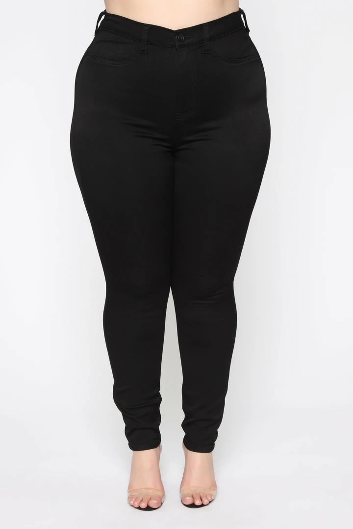 Fashion Nova Skinny Jeans Eva Super Soft Curvy Skinny Jean - Black