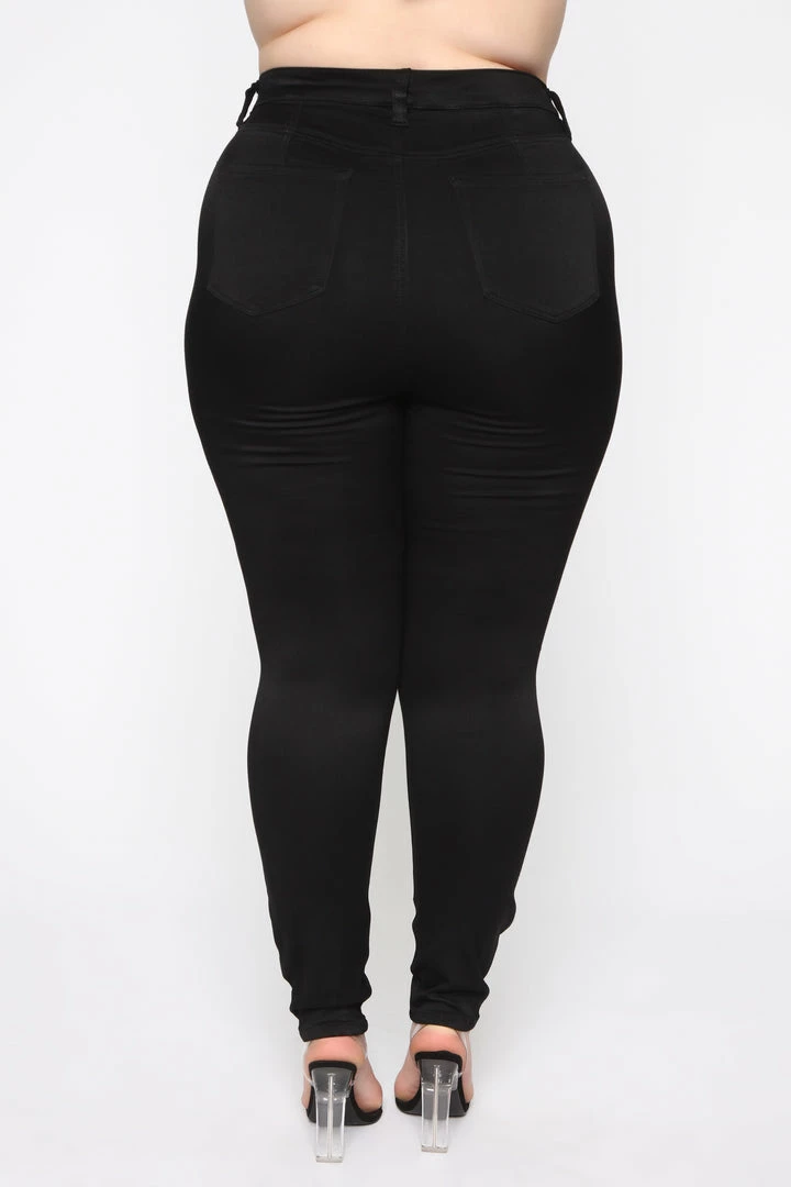 Fashion Nova Skinny Jeans Eva Super Soft Curvy Skinny Jean - Black