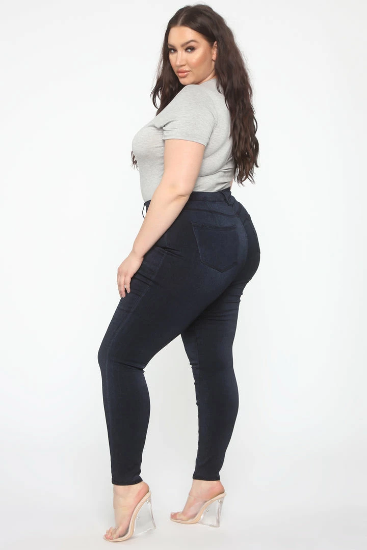 Fashion Nova Skinny Jeans Eva Super Soft Curvy Skinny Jean - Indigo