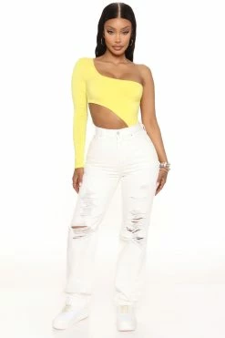 Fashion Nova Killin' It Ripped Straight Leg Jeans - White