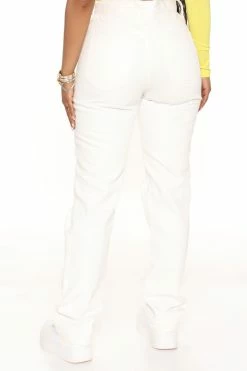 Cheapest ✔️ Fashion Nova Killin' It Ripped Straight Leg 👖 Jeans - White 💯 11 Fashion Nova Killin' It Ripped Straight Leg Jeans - White