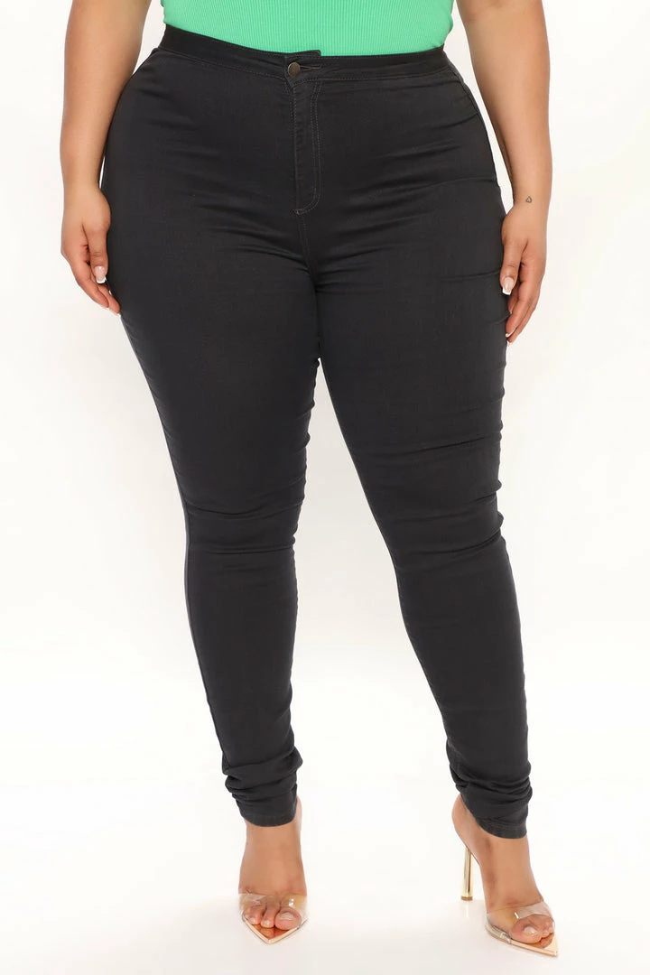 Fashion Nova Skinny Jeans Tall Super High Waist Denim Skinnies - Charcoal