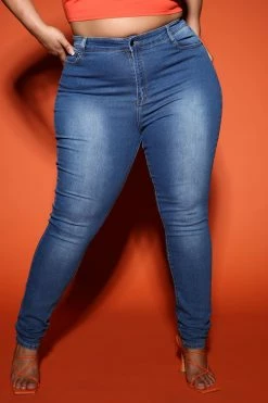 Fashion Nova Tall Isabella High Waisted Skinny Jeans - Medium Wash
