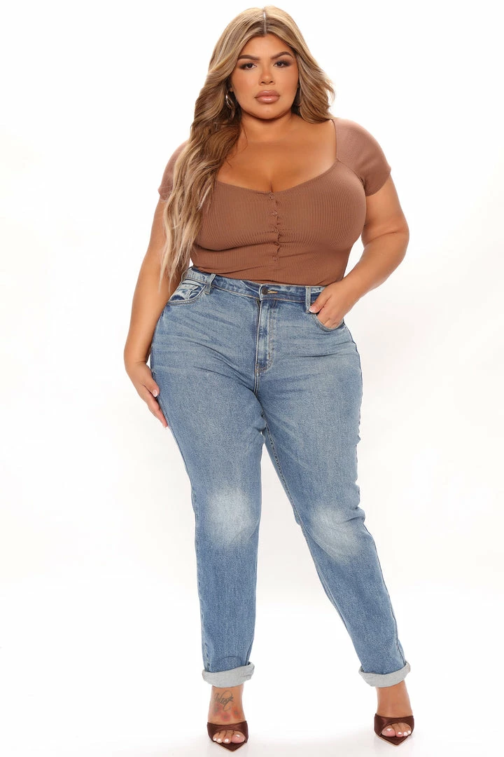 Fashion Nova Tall Not Your Ordinary Mom Jeans - Medium Blue Wash Skinny Jeans