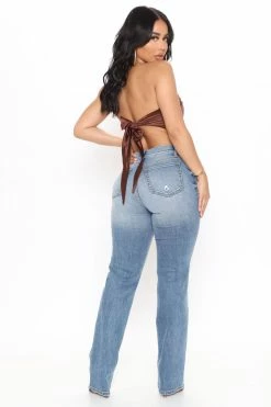 New ๐ Fashion Nova V Nice To Meet Me Distressed Straight Leg ๐ Jeans - Medium Blue Wash ๐ 18 Fashion Nova V Nice To Meet Me Distressed Straight Leg Jeans - Medium Blue Wash