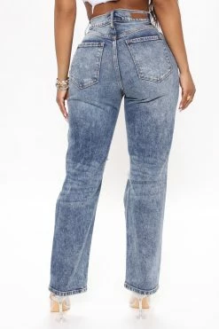 Fashion Nova Always Together Ripped Boyfriend Jeans - Medium Blue Wash