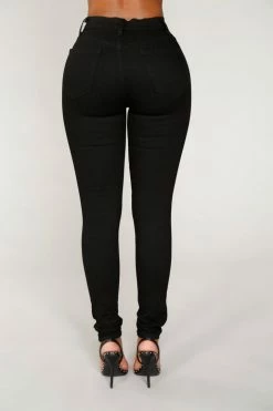 Fashion Nova Hannah Skinny Jeans - Black