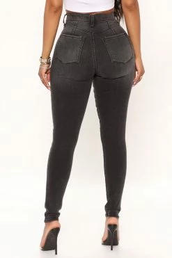 Fashion Nova Our Favorite High Rise Skinny Jeans - Grey