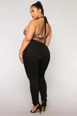 Fashion Nova Hannah Skinny Jeans - Black