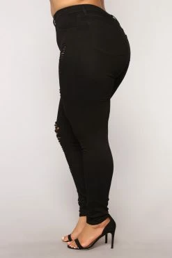 Fashion Nova Hannah Skinny Jeans - Black