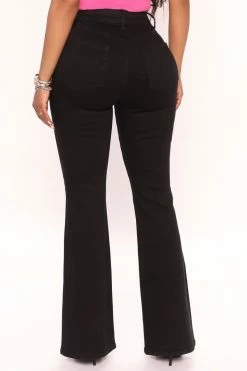 Fashion Nova More To Come Flare Jeans - Black