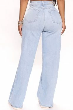 Fashion Nova Tracy High Waisted Soft 90’s Baggy Jeans - Light Wash
