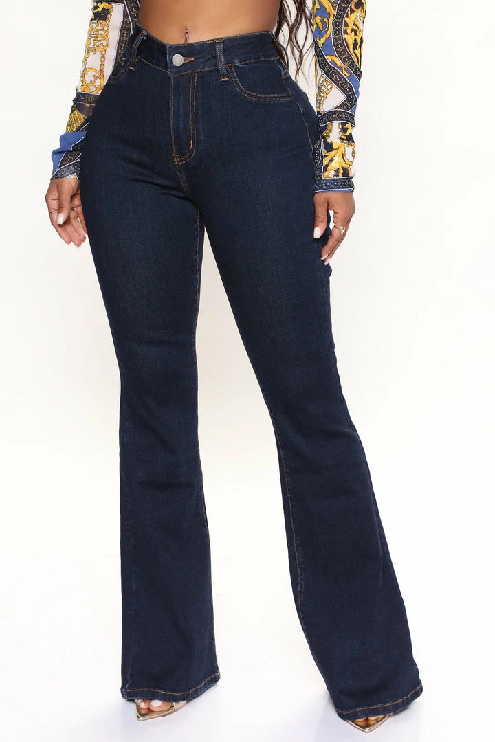 Flash Sale π€© Fashion Nova Deep In My Heart Flare π Jeans - Dark Wash Skinny π Jeans π― 4 Fashion Nova Deep In My Heart Flare Jeans - Dark Wash Skinny Jeans
